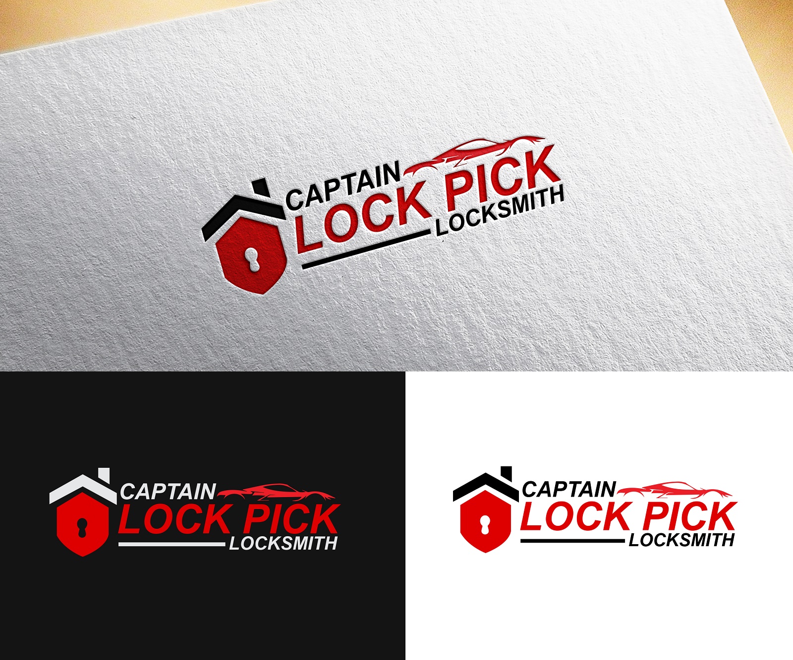 Logo Design by 2logix for Captain Lock Pick | Design #22512051