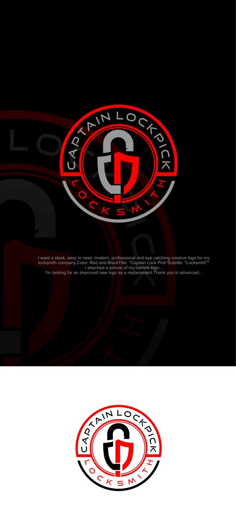 Logo Design by alok bhopatkar for Captain Lock Pick | Design #22531287