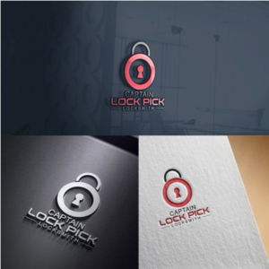Captain Lock Pick Locksmith | Logo-Design von mam1