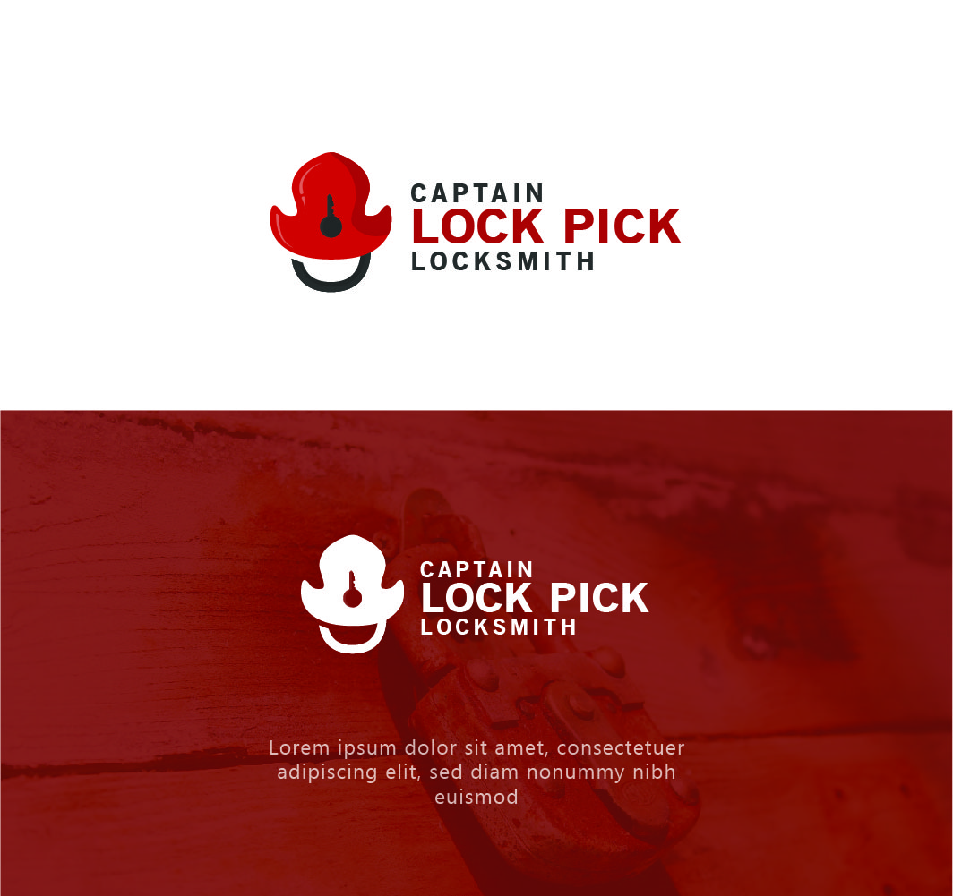Logo Design by moh.ikra 3 for Captain Lock Pick | Design #22498379