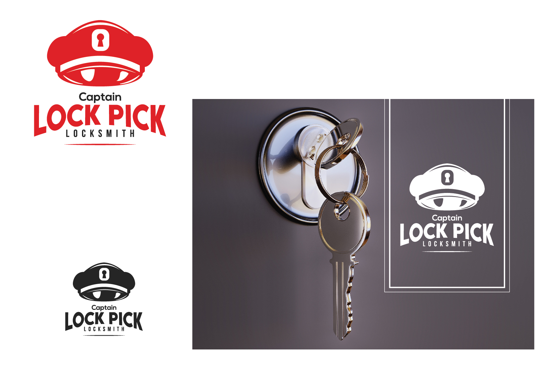 Logo Design by Nublan Ameram for Captain Lock Pick | Design #22496228