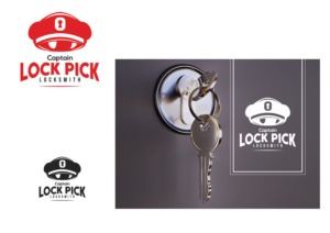 Captain Lock Pick Locksmith | Logo Design by Nublan Ameram