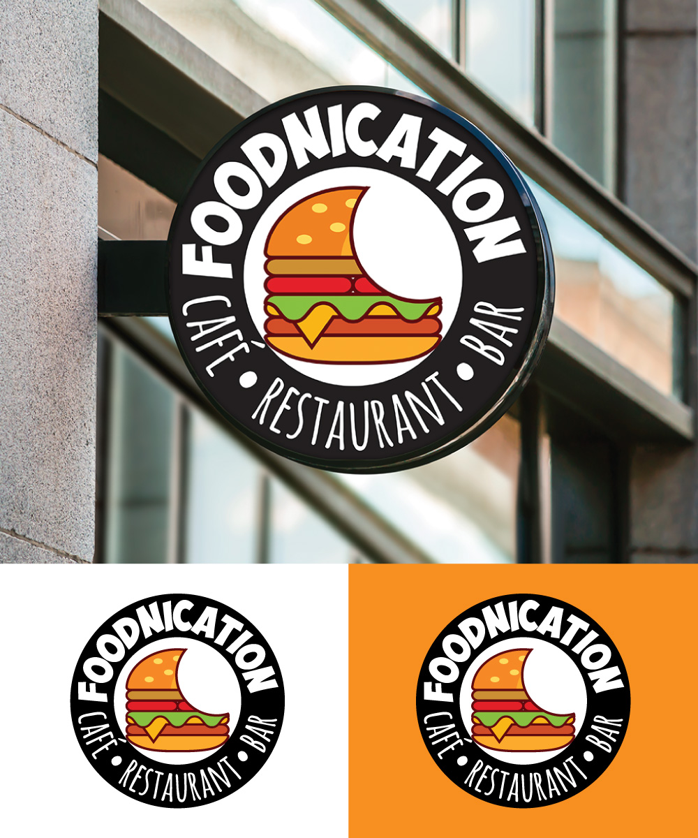 Logo Design by Sergio Coelho for Foodnication | Design #22512709