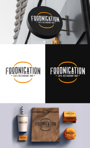 Foodnication café restaurant bar | Logo Design by GLDesigns