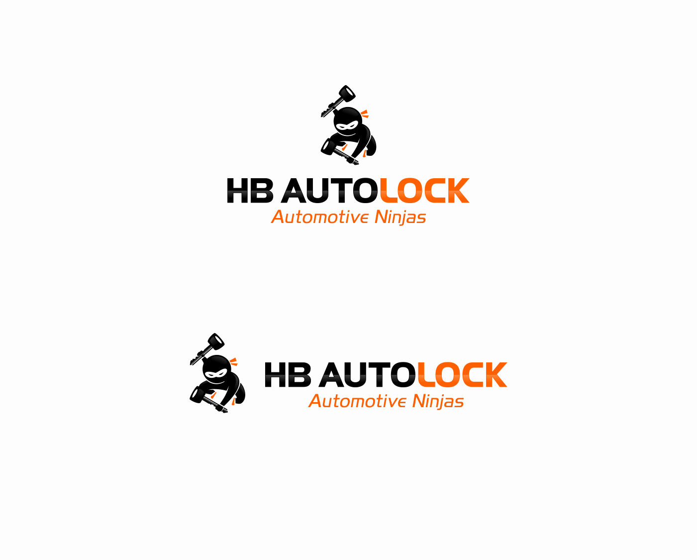 Bold, Masculine Logo Design for HB AUTO LOCK