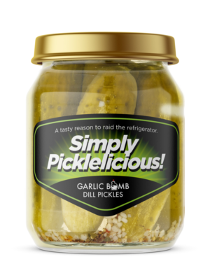 Garlic Bomb Dill Pickles needs your smart gourmet Design | Design Emballage par wiesnu.adji