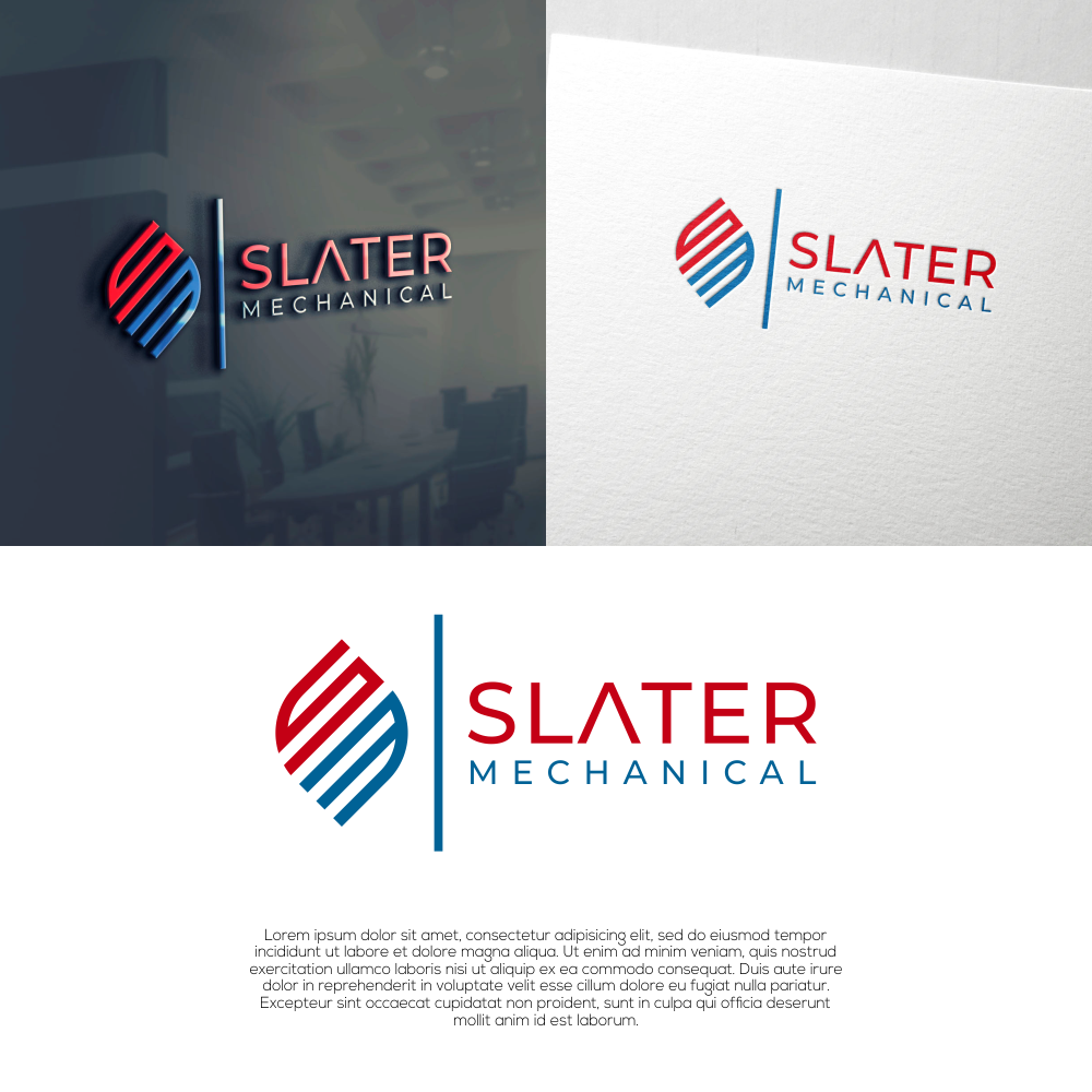 Logo Design by laba tiada henti for Slater Mechanical  | Design #22492843