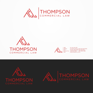 The logo is comprised of the letters TCL (meaning Thompson Commercial Law)] | Logo Design by B8