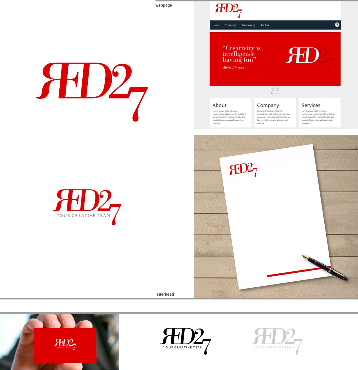 Diseño de Logo por DesignMX (Renan Mejia) para Red 27 Media | Diseño #22497812