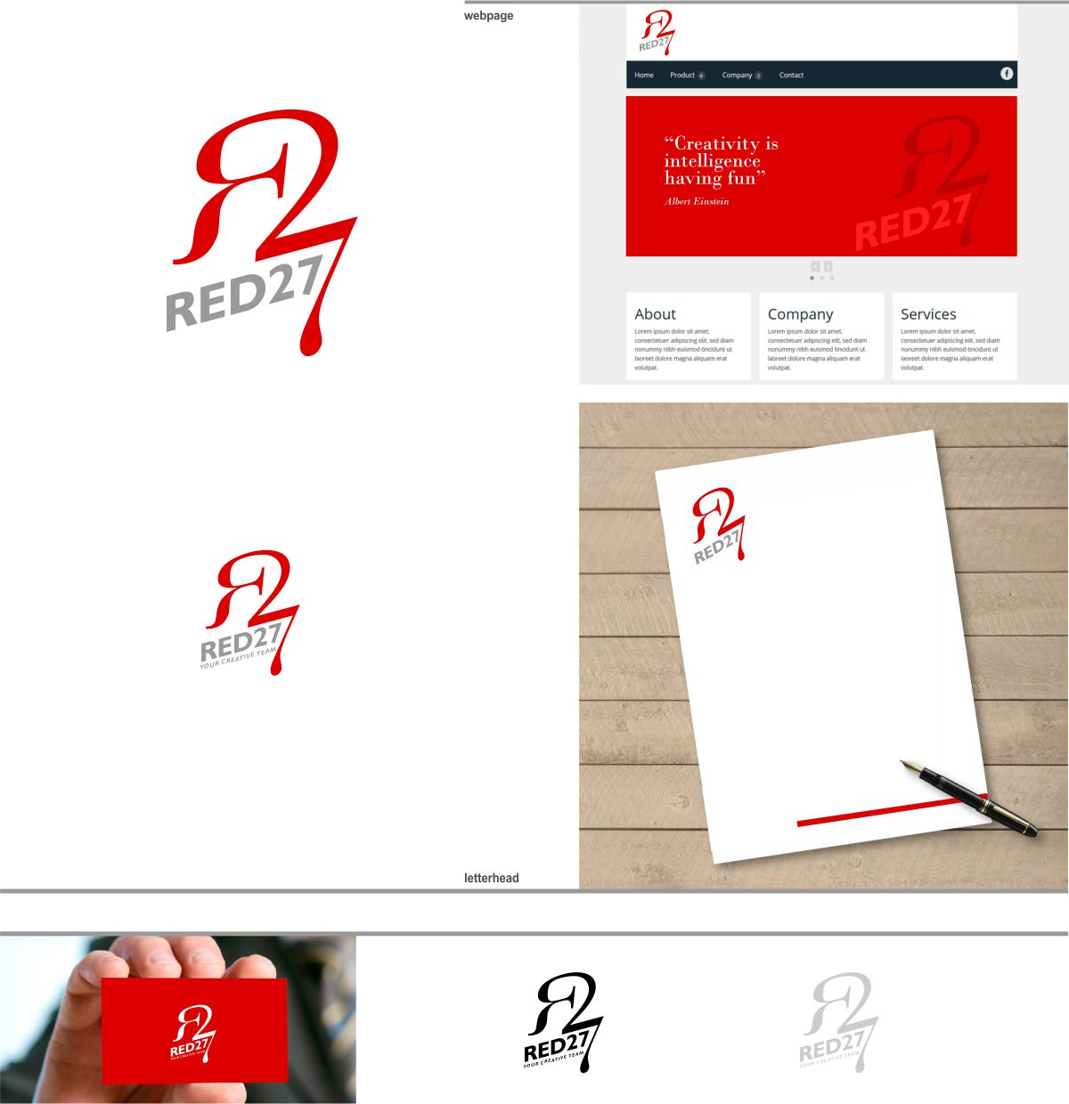 Diseño de Logo por DesignMX (Renan Mejia) para Red 27 Media | Diseño #22497953