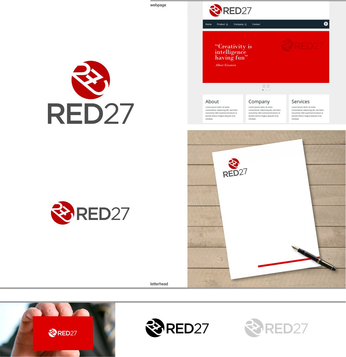 Diseño de Logo por DesignMX (Renan Mejia) para Red 27 Media | Diseño #22504391