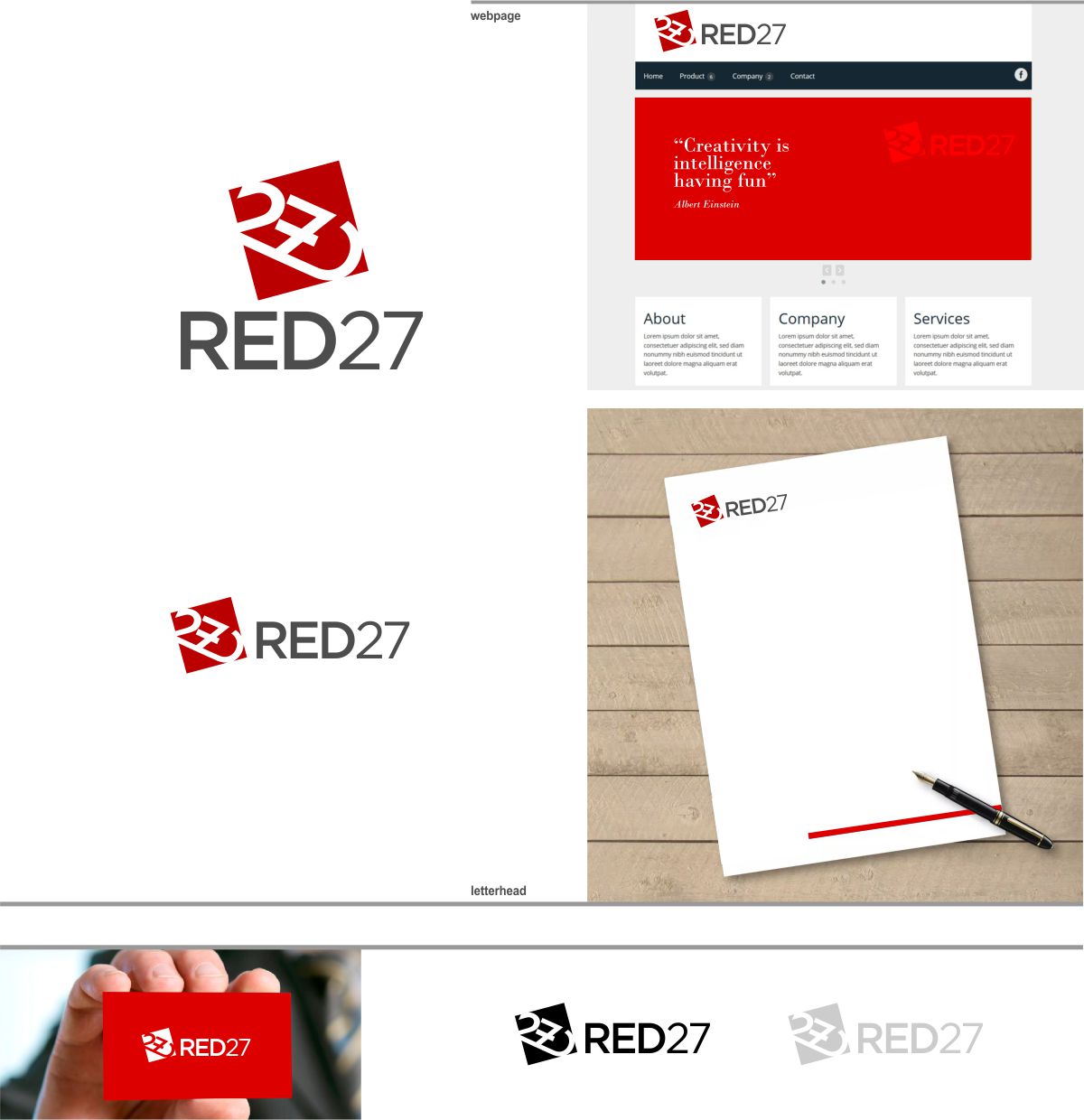 Diseño de Logo por DesignMX (Renan Mejia) para Red 27 Media | Diseño #22504393