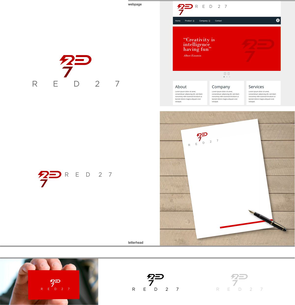 Design de Logo par DesignMX (Renan Mejia) pour Red 27 Media | Design #22514015