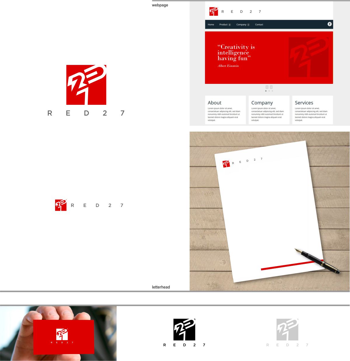 Design de Logo par DesignMX (Renan Mejia) pour Red 27 Media | Design #22514017