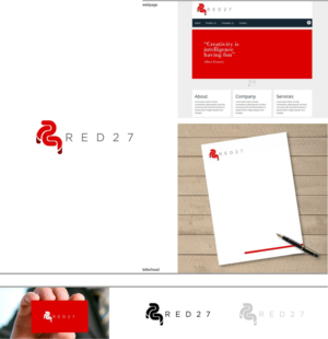 Logo Design by DesignMX (Renan Mejia) for Red 27 Media | Design: #22514191