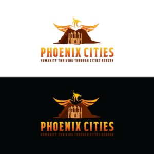 Phoenix Cities - Humanity Thriving Through Cities Reborn | Logo Design by Rii
