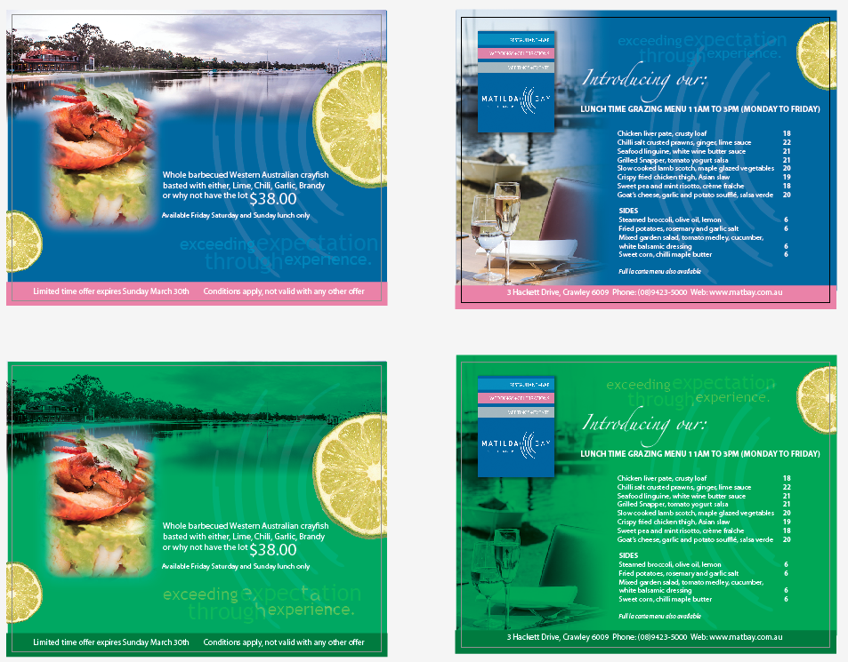Flyer-Design von shaji tp für Matilda Bay Restaurant and Function Centre | Design #2975627