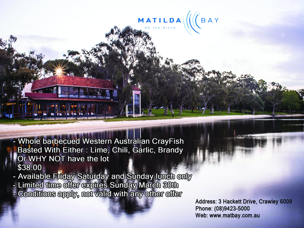 Diseño de Flyer por Theo Designs para Matilda Bay Restaurant and Function Centre | Diseño #2974065