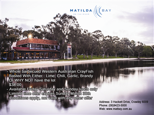 Flyer-Design von Theo Designs für Matilda Bay Restaurant and Function Centre | Design: #2974065