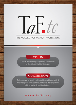 Front of folder with Vision/Mission/Culture design  | Diseño de Papelería por Sbss