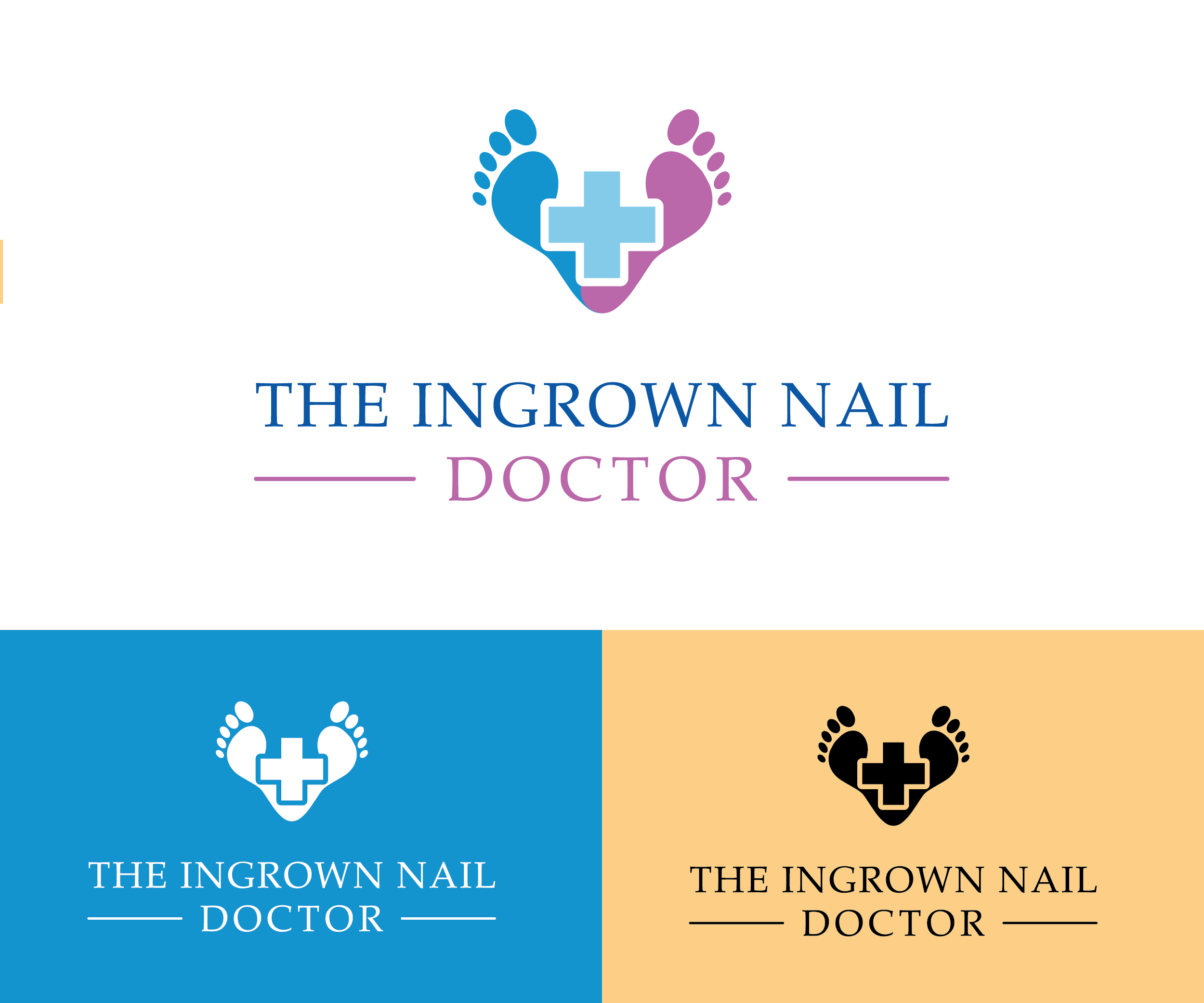 Logo Design by Anna Shenassa for The ingrown nail doctor  | Design #22513017