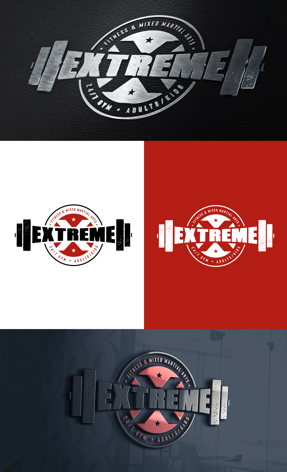Logo Design by GLDesigns for Extreme 24/7 Gym | Design #22507300