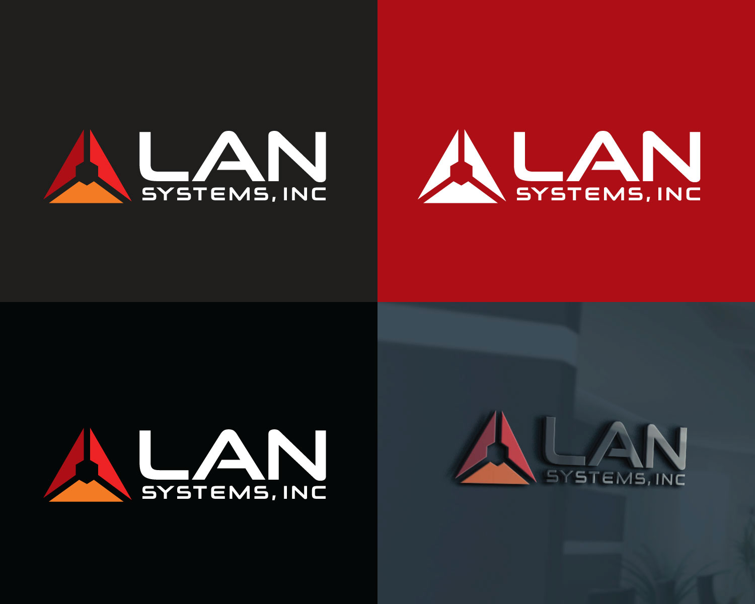 Logo Design by Atec for LAN Systems, Inc | Design #22512407