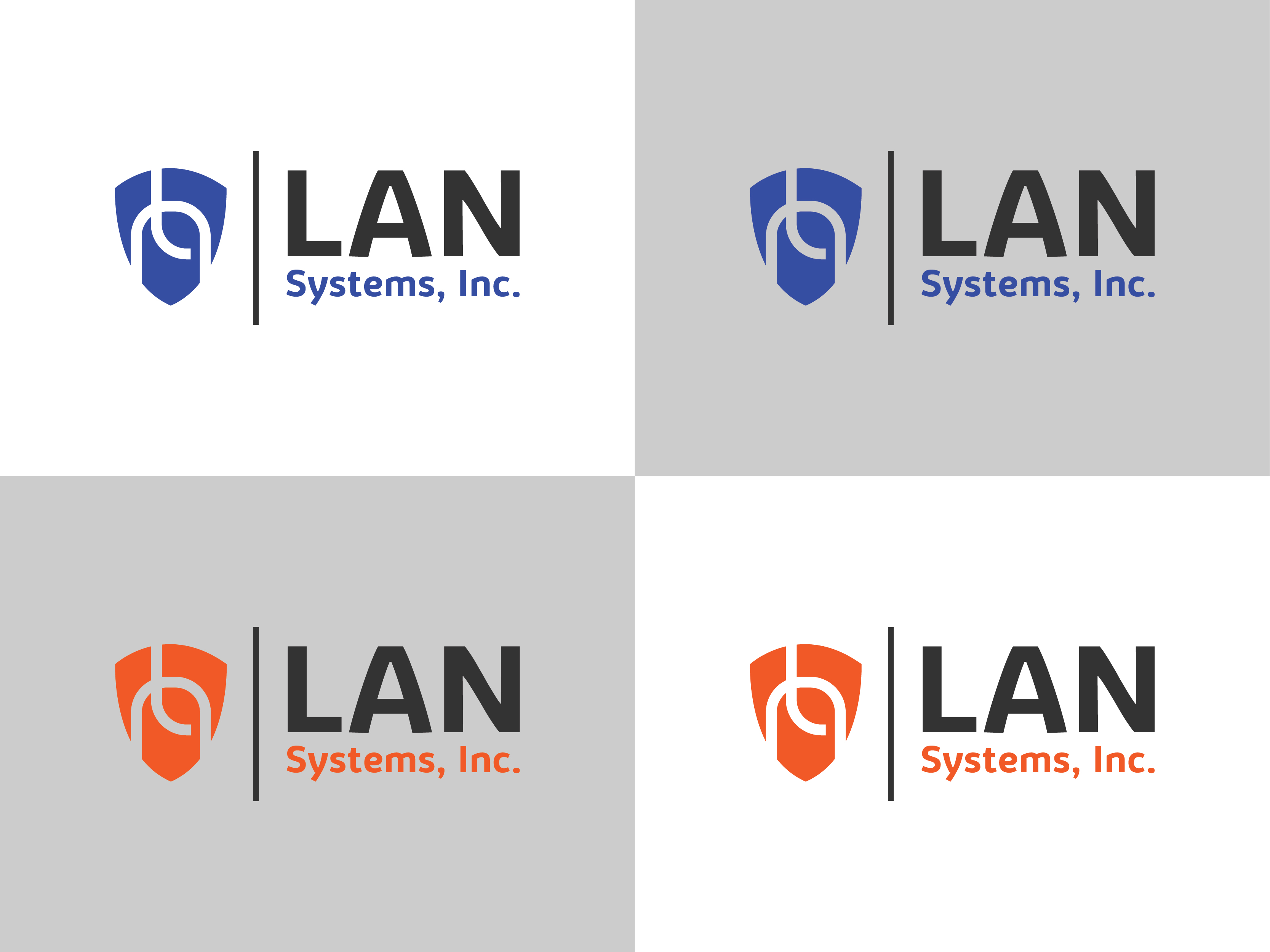 Logo Design by Creative Afnur for LAN Systems, Inc | Design #22513553