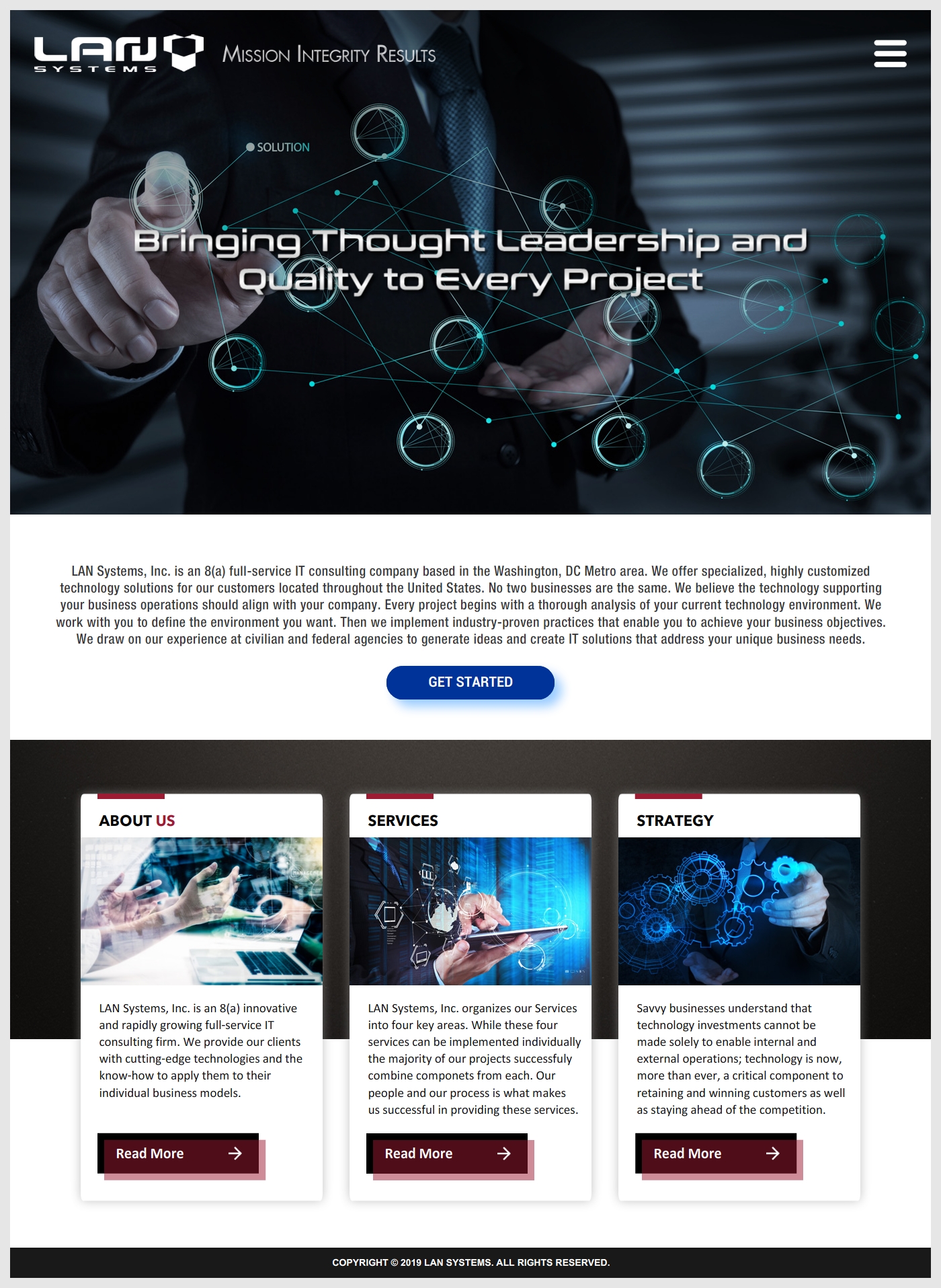 Web Design by -Marc- for LAN Systems, Inc | Design #22513585