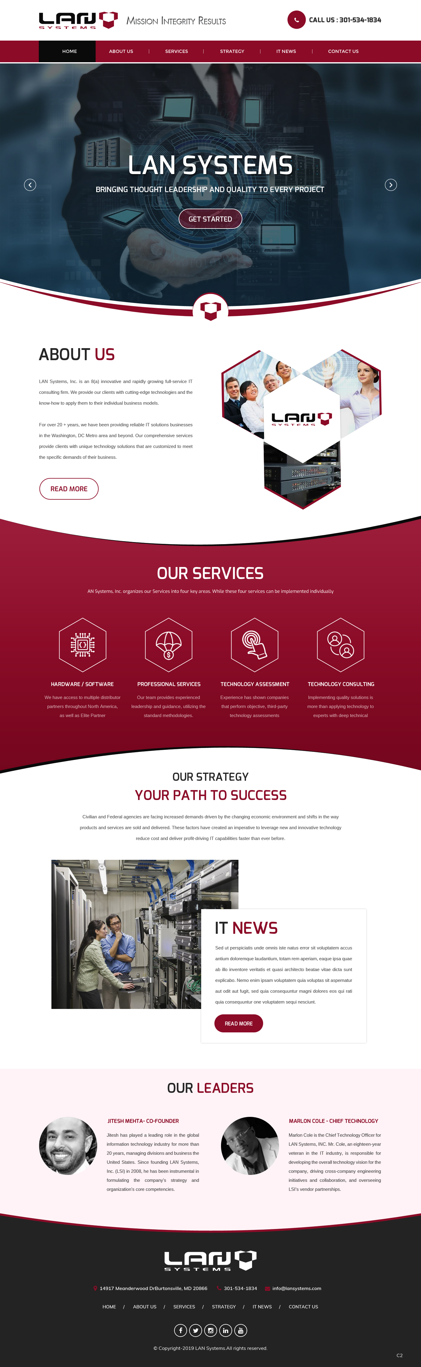 Web Design by pb for LAN Systems, Inc | Design #22504999