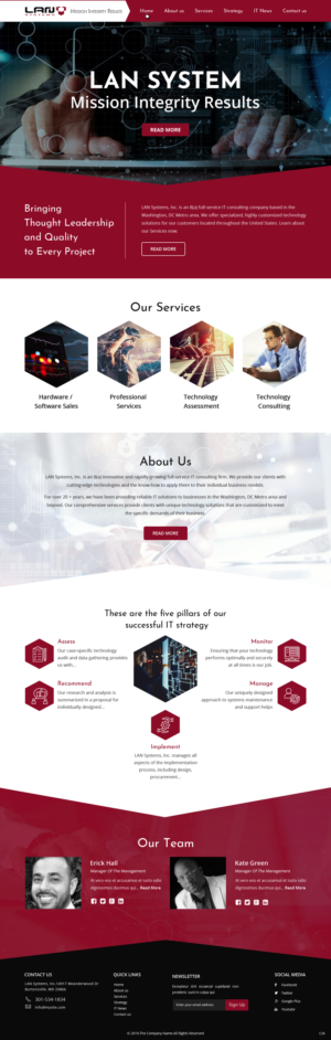 Web Design by pb for LAN Systems, Inc | Design: #22505000