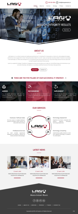 Web Design par pb pour LAN Systems, Inc | Design : #22505002