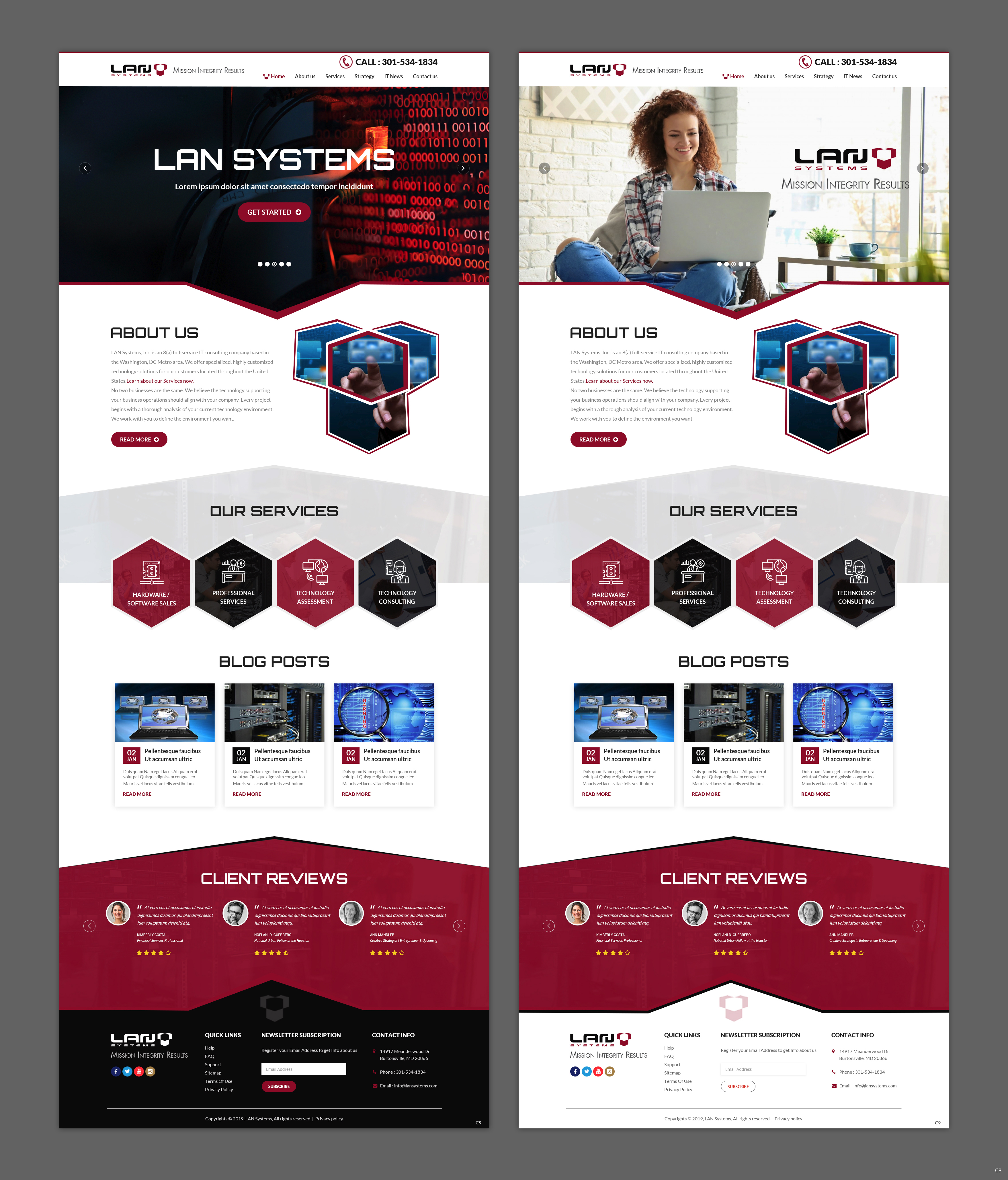 Diseño Web por pb para LAN Systems, Inc | Diseño #22505003