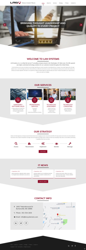 Web Design par pb pour LAN Systems, Inc | Design : #22505007