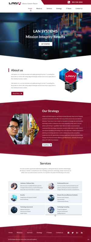 Web Design par pb pour LAN Systems, Inc | Design : #22505010