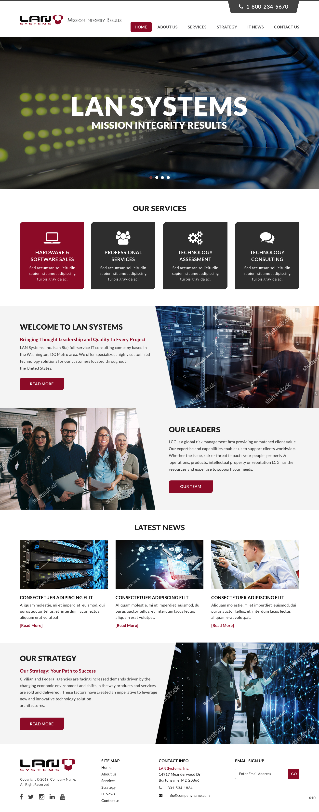 Diseño Web por pb para LAN Systems, Inc | Diseño #22505014