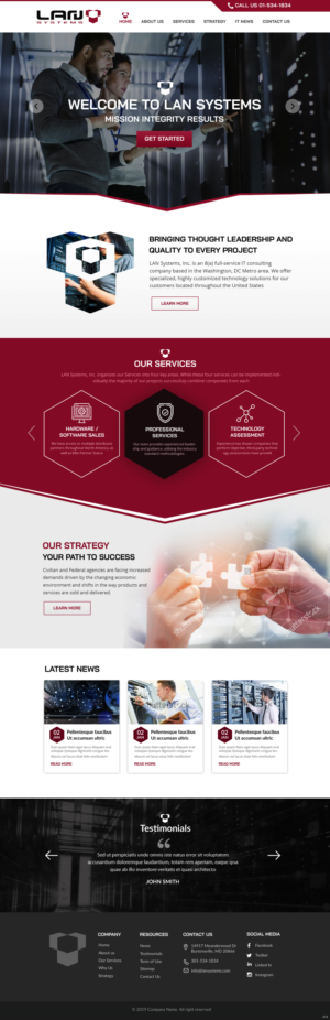Web Design par pb pour LAN Systems, Inc | Design : #22505015