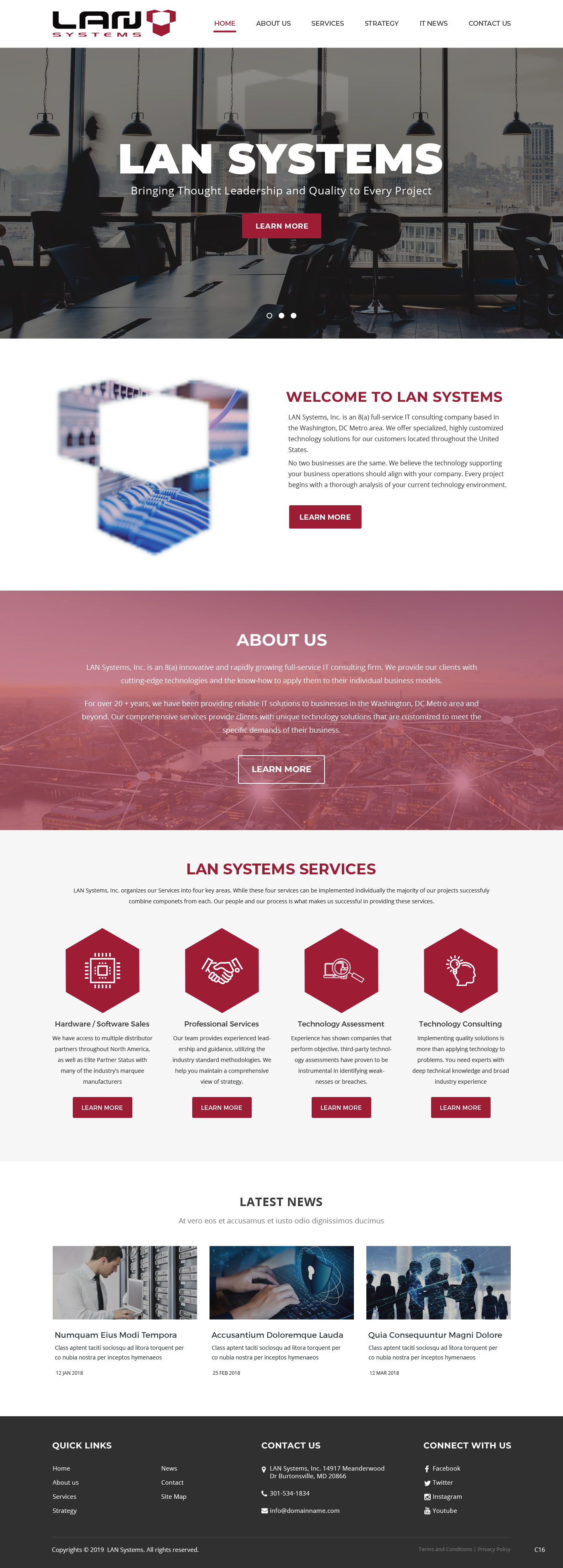 Web-Design von pb für LAN Systems, Inc | Design #22505083