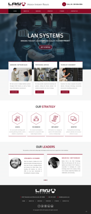Web Design par pb pour LAN Systems, Inc | Design : #22513713