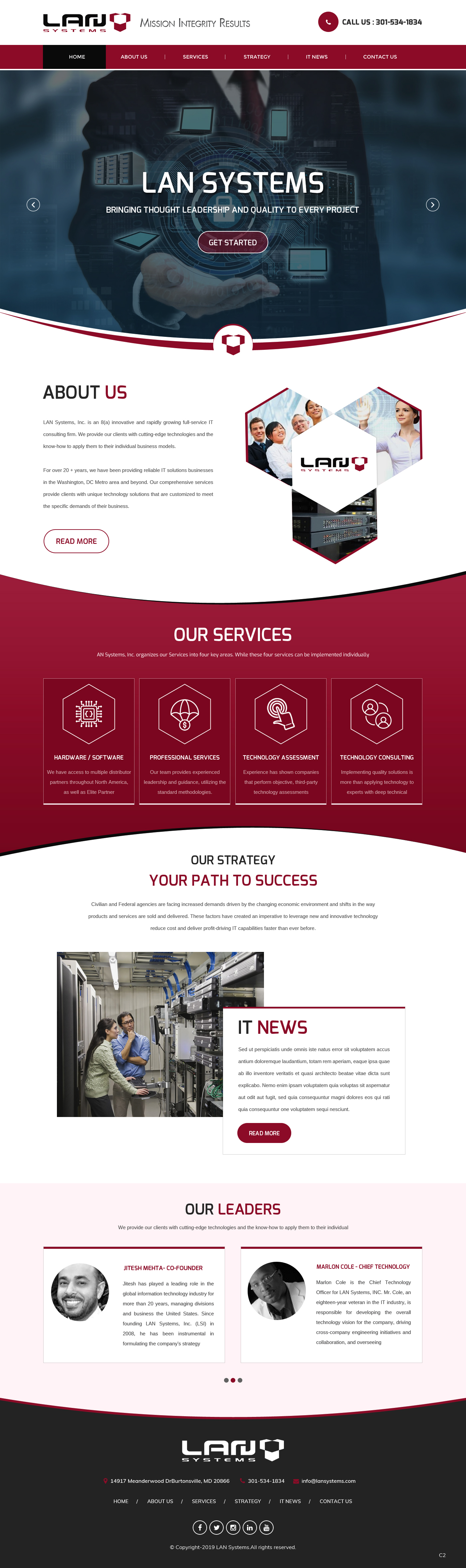 Web Design by pb for LAN Systems, Inc | Design #22513715
