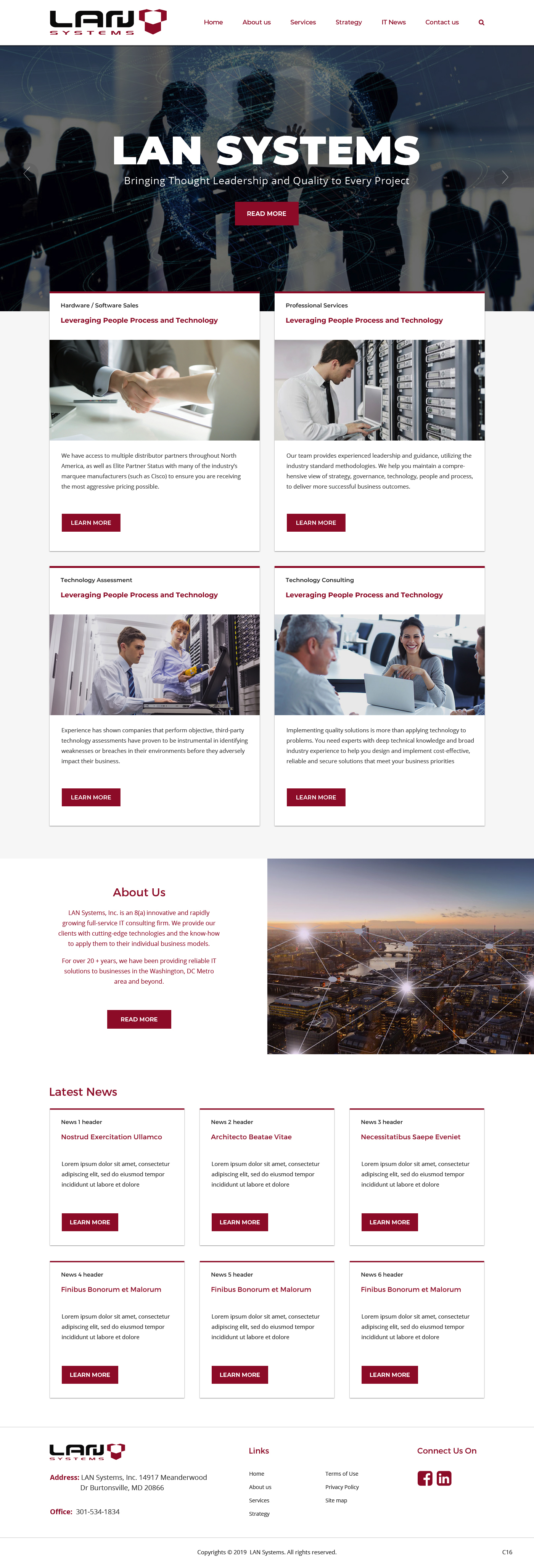 Web Design by pb for LAN Systems, Inc | Design #22513716