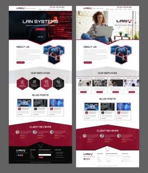 Web Design par pb pour LAN Systems, Inc | Design : #22513717