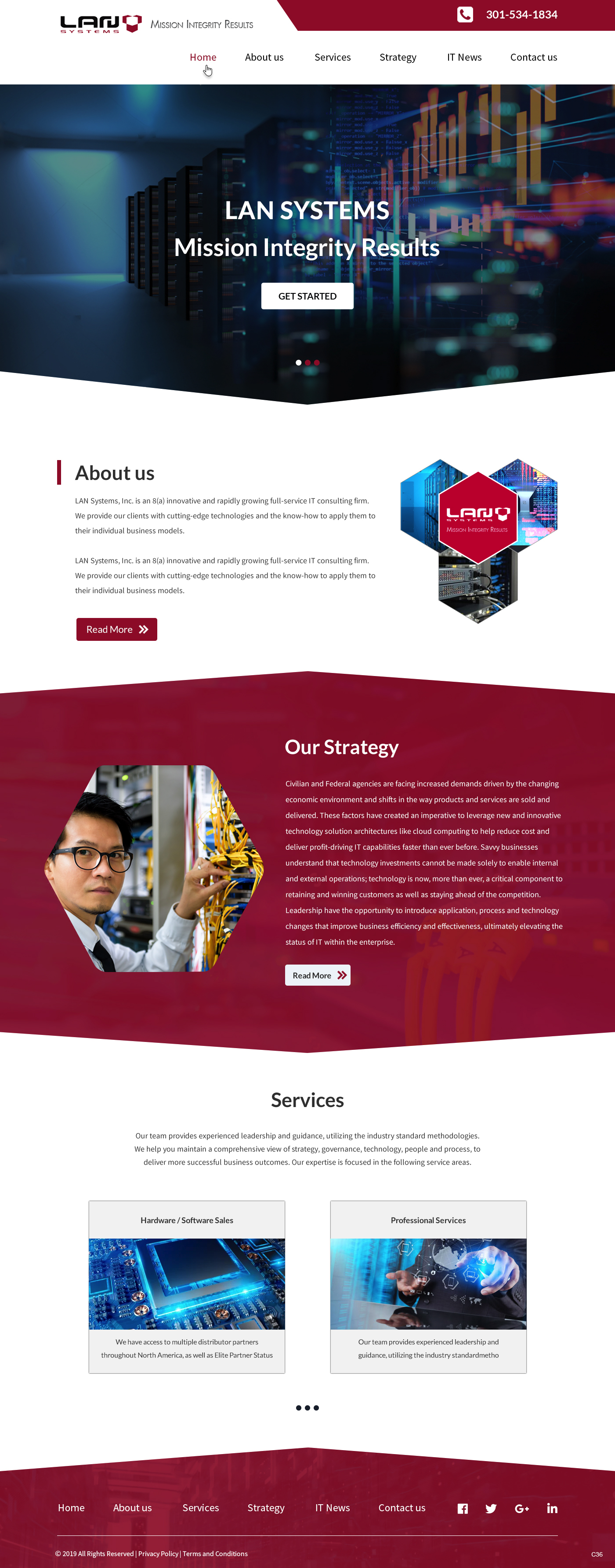 Web Design by pb for LAN Systems, Inc | Design #22513721