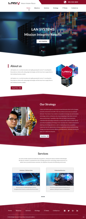 Web Design par pb pour LAN Systems, Inc | Design : #22513721