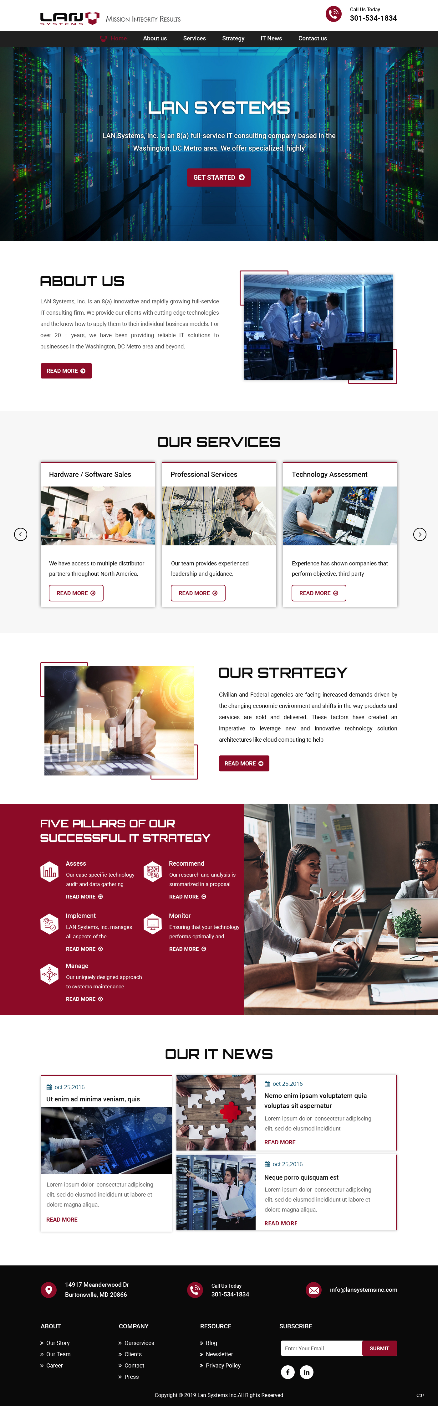 Diseño Web por pb para LAN Systems, Inc | Diseño #22513723