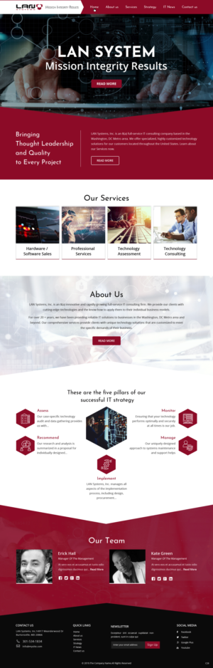 Web Design by pb for LAN Systems, Inc | Design: #22513724