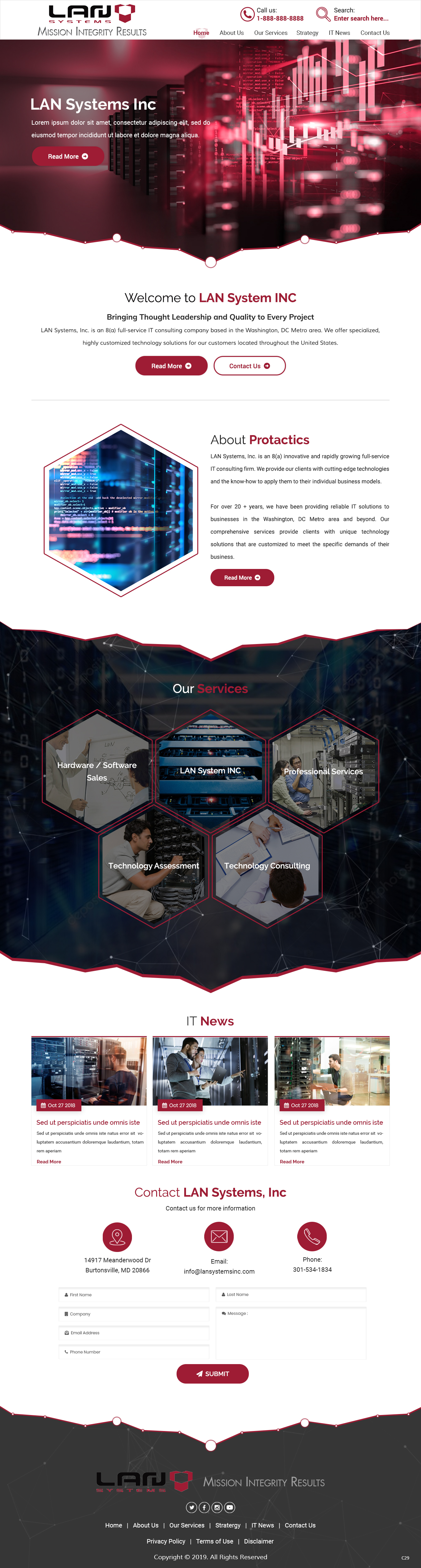 Web Design by pb for LAN Systems, Inc | Design #22513725