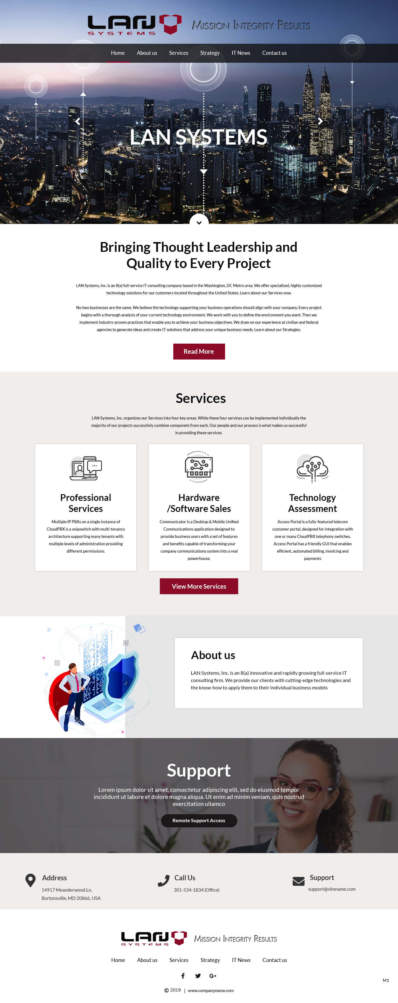 Web Design by pb for LAN Systems, Inc | Design #22513726