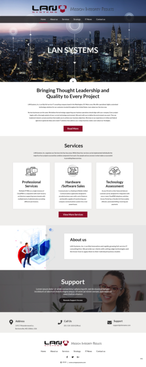 Web Design by pb for LAN Systems, Inc | Design: #22513726
