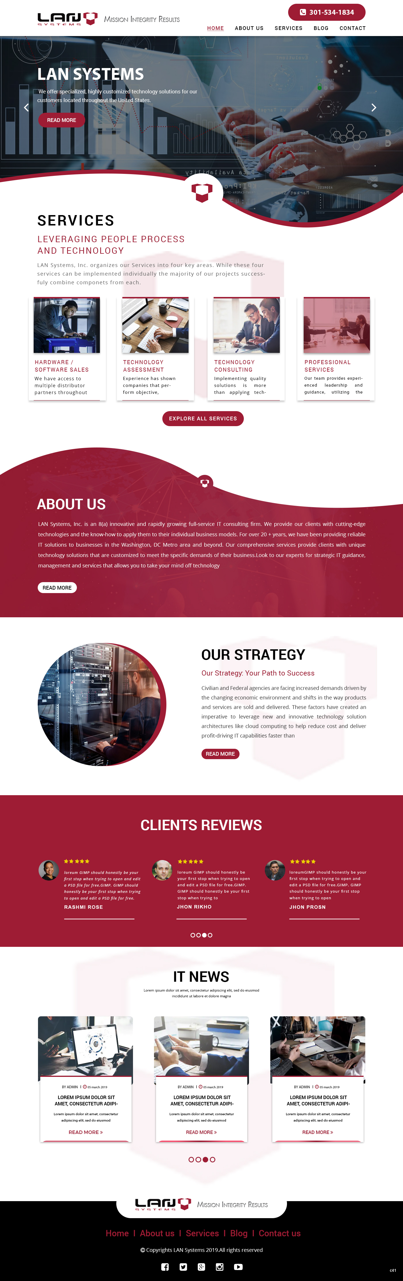 Web Design by pb for LAN Systems, Inc | Design #22513727